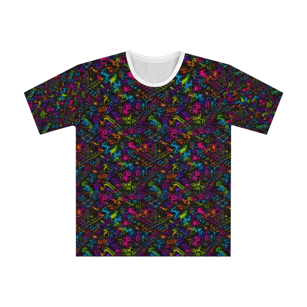 From The P Graffiti All-Over Print Tee – Multicolor