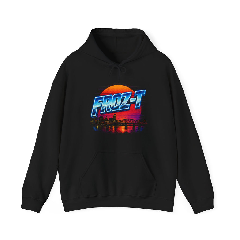 FROZ-T Sunset Over The P — Black Hoodie