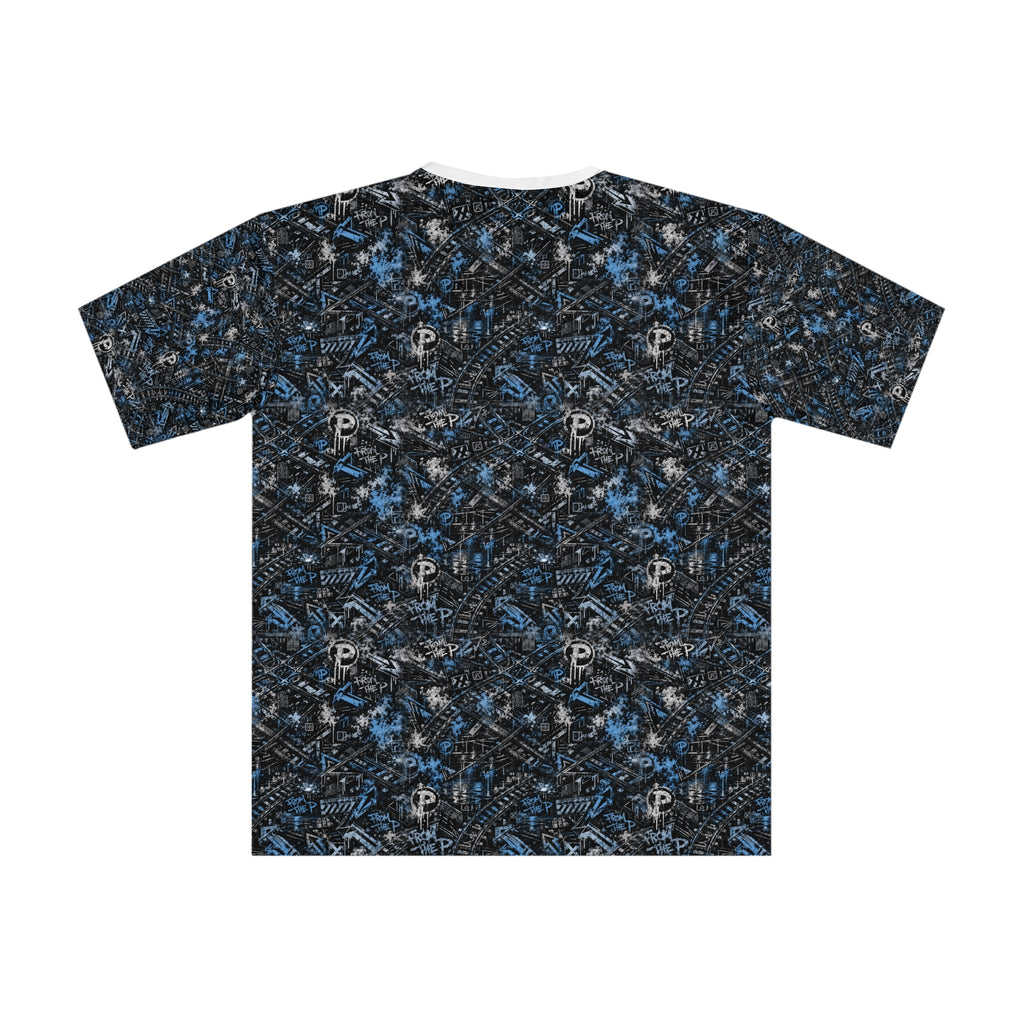 From The P Graffiti All-Over Print Tee – Blue