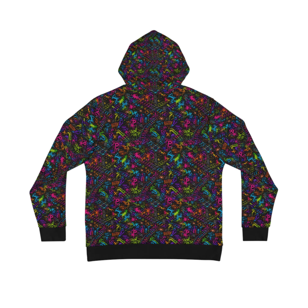 From The P Graffiti All-Over Print Hoodie – Multicolor (Black Trim)