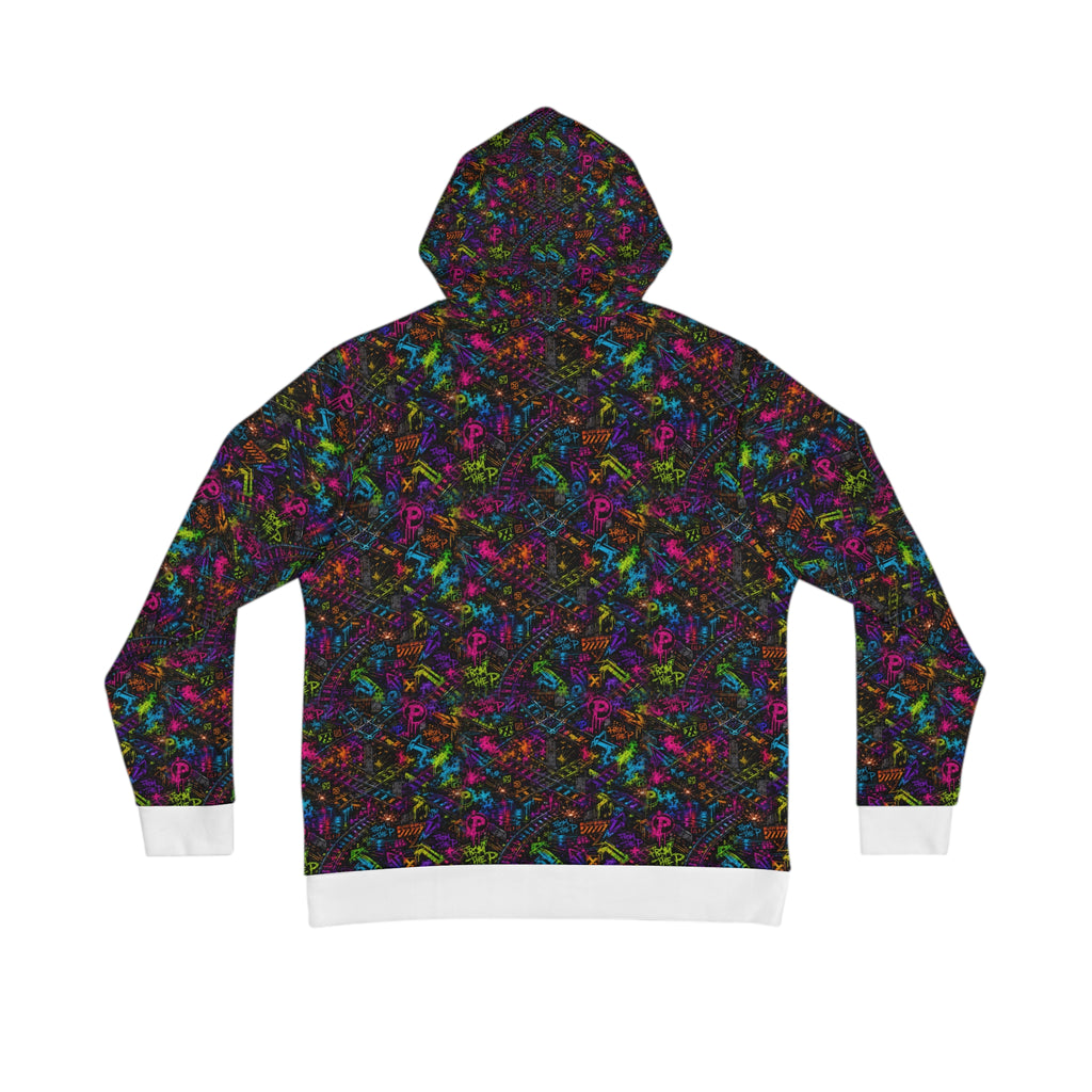 From The P Graffiti All-Over Print Hoodie – Multicolor (White Trim)