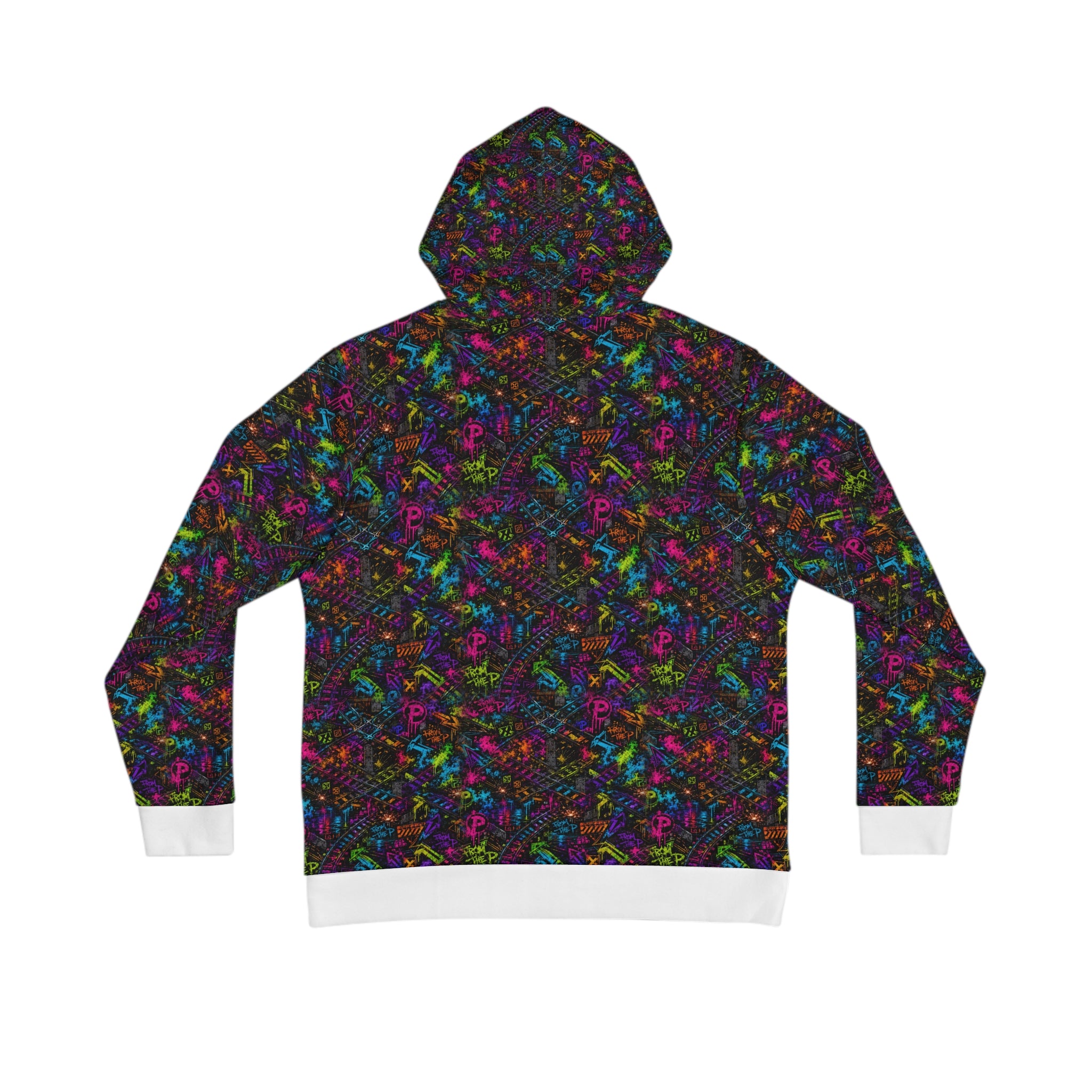 From The P Graffiti All-Over Print Hoodie – Multicolor (White Trim)