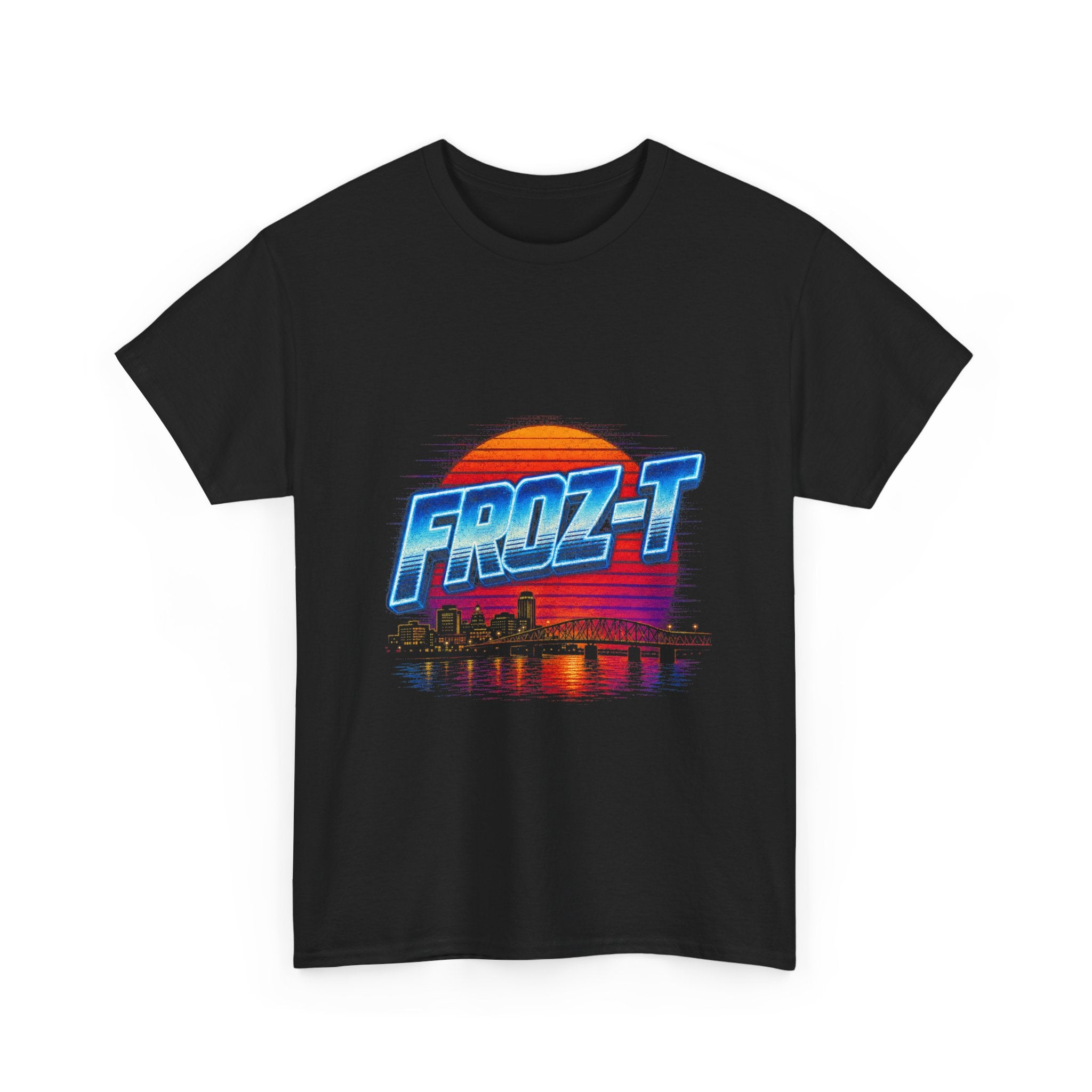 FROZ-T Sunset Over The P — Black Tee