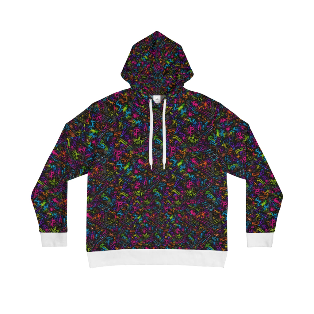From The P Graffiti All-Over Print Hoodie – Multicolor (White Trim)