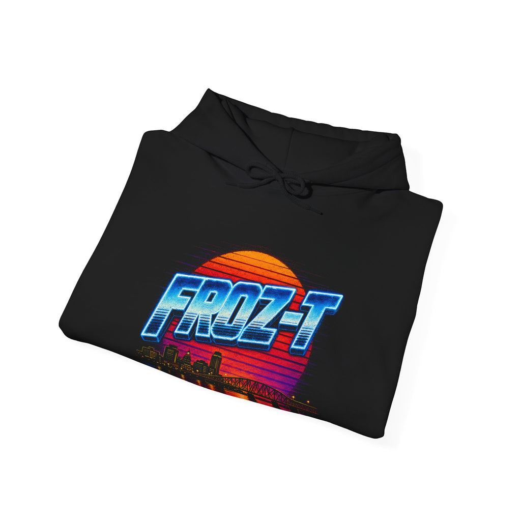 FROZ-T Sunset Over The P — Black Hoodie