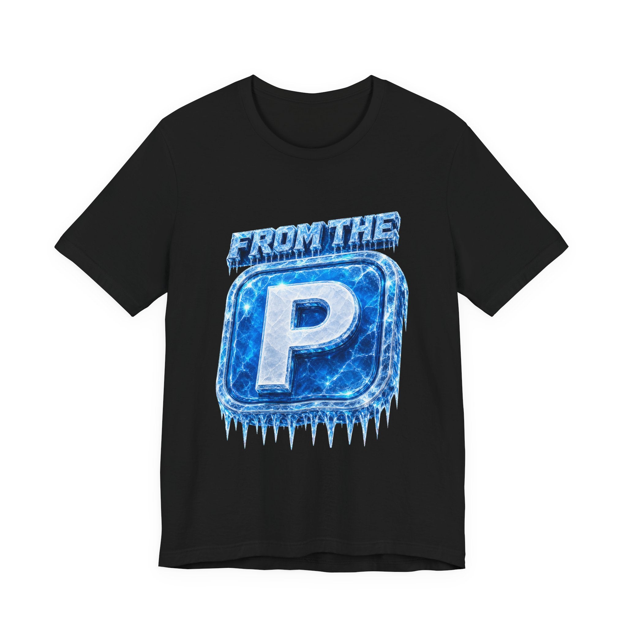 FROM THE P Blue Ice Badge Tee — FROZTEES