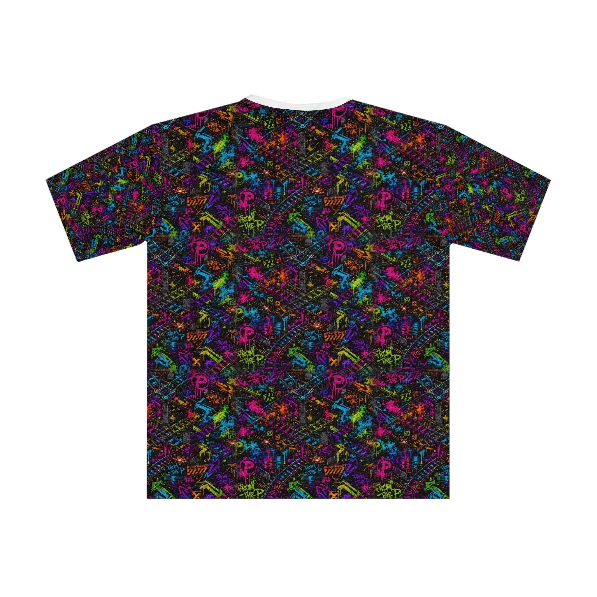 From The P Graffiti All-Over Print Tee – Multicolor