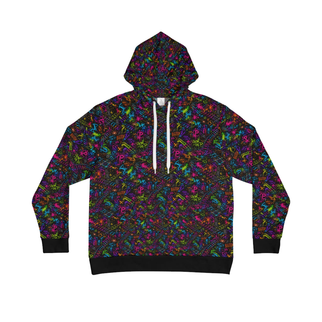 From The P Graffiti All-Over Print Hoodie – Multicolor (Black Trim)