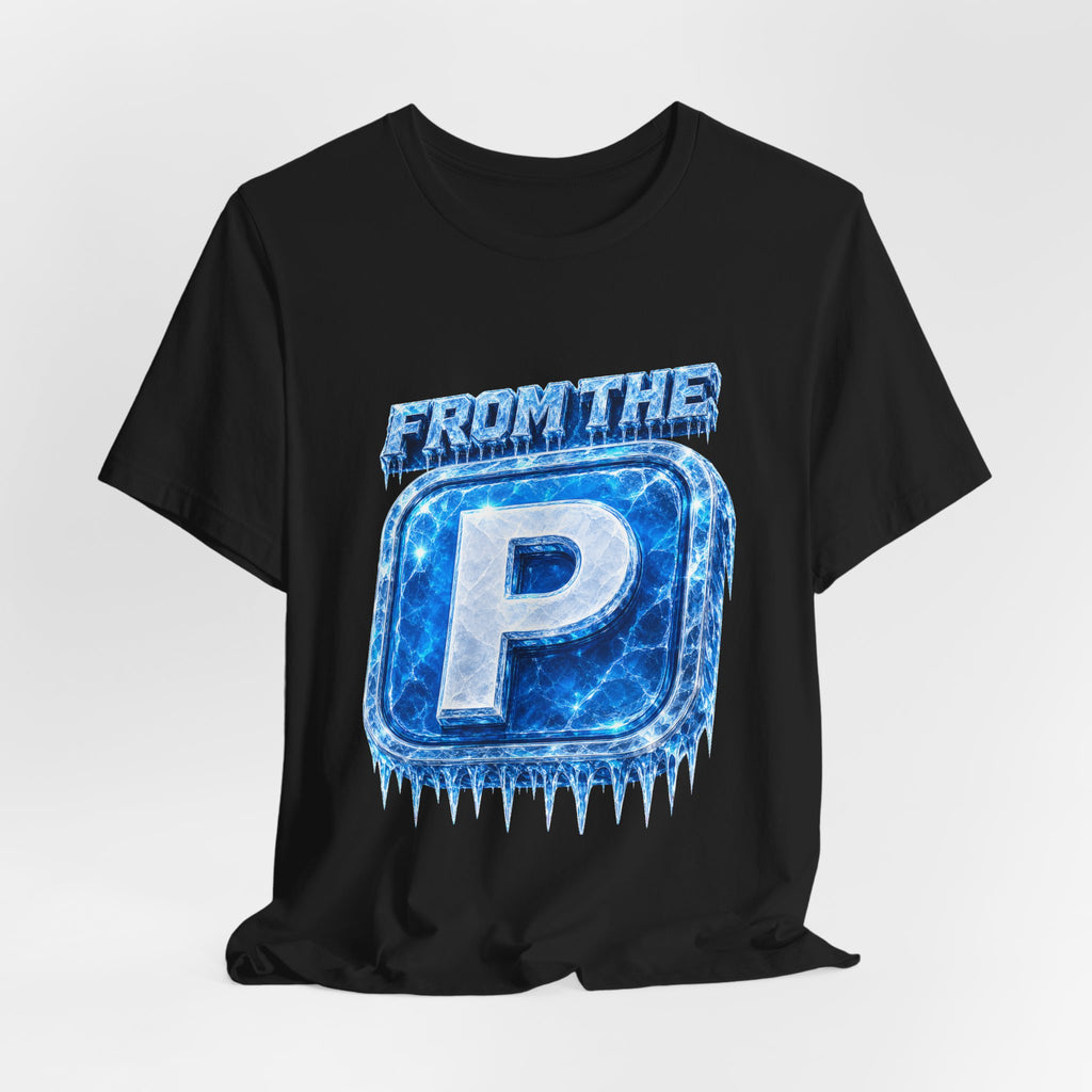 FROM THE P Blue Ice Badge Tee — FROZTEES